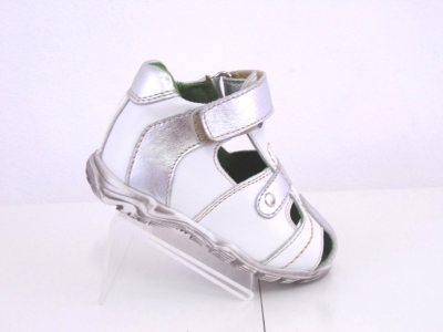 Sandale copii fete Lui.Gi, cod 6S147, seria SIMBA, alb, piele naturala