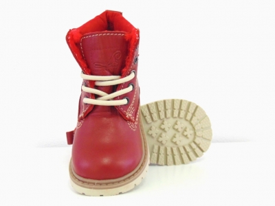 Ghete copii Lui Shoes, cod 3G1363, seria TIMMY, bordo, piele naturala