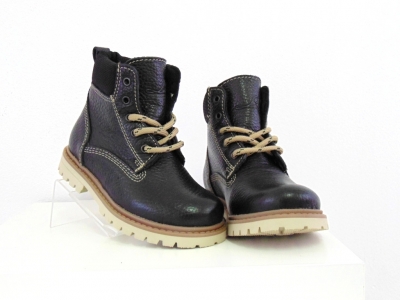 Ghete copii Lui Shoes, cod 3G1365, seria TIMMY, negru, piele naturala