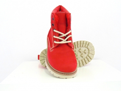 Ghete copii Lui Shoes, cod 3G1371, seria TIMMY, rosu, piele naturala