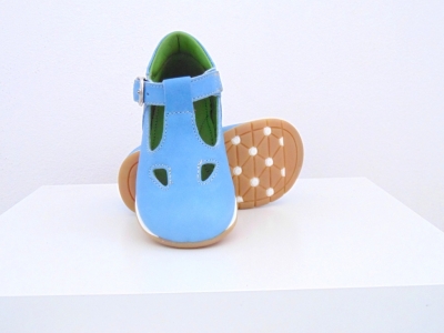 Pantofi copii Lui.Gi, cod 3P24, seria SONIA, azur, piele naturala