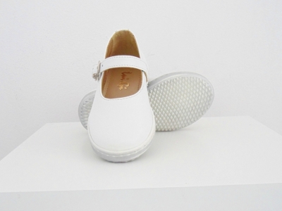 Pantofi copii fete Lui.Gi, cod 6P249, seria LINDA, alb, piele naturala