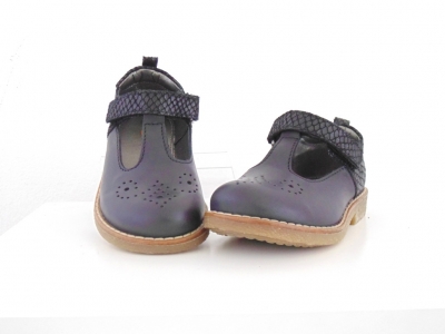 Pantofi copii fete Lui.Gi, cod 6P262, seria SARA, negru, piele naturala