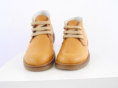 Ghete copii Lui Shoes, cod 3G1486, seria CREP, maro deschis, piele naturala