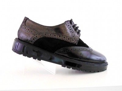 Pantofi femei Lui Shoes, cod 2P378, seria EMMA, negru, piele naturala