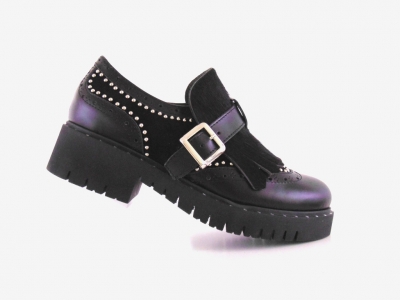 Pantofi femei Lui Shoes, cod 2P379, seria DANA, negru, piele naturala
