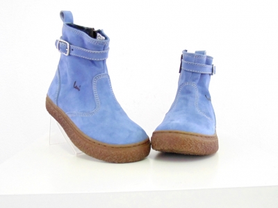 Cizme copii Lui Shoes, cod 3C208, seria RITA, azur, piele naturala