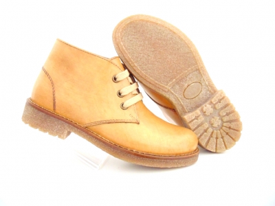 Ghete copii Lui Shoes, cod 3G1506, seria CREP, maro deschis, piele naturala