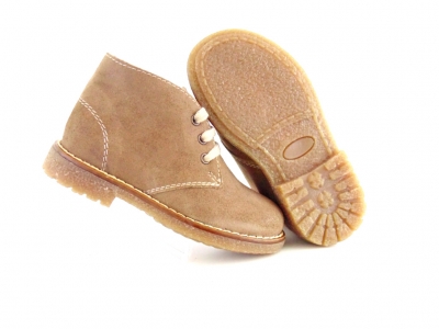 Ghete copii Lui Shoes, cod 3G1517, seria CREP, gri, piele naturala