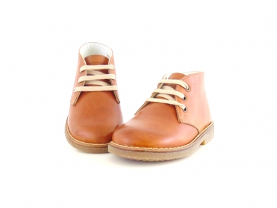 Ghete copii Lui Shoes, cod 3G1520, seria CREP, maro, piele naturala