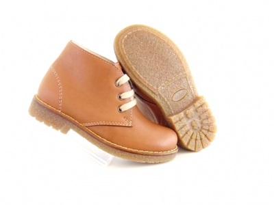 Ghete copii Lui Shoes, cod 3G1521, seria CREP, maro deschis, piele naturala