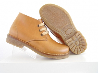 Ghete copii Lui Shoes, cod 3G1528, seria CREP, maro deschis, piele naturala
