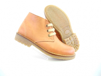 Ghete copii Lui Shoes, cod 3G1539, seria CREP, maro deschis, piele naturala