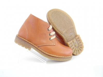 Ghete copii Lui Shoes, cod 3G1543, seria CREP, maro deschis, piele naturala