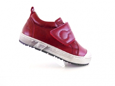 Pantofi sport copii Lui Shoes, cod 3A563, seria PUPPY, bordo, piele naturala
