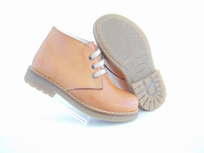 Ghete copii Lui Shoes, cod 3G1547, seria CREP, maro deschis, piele naturala