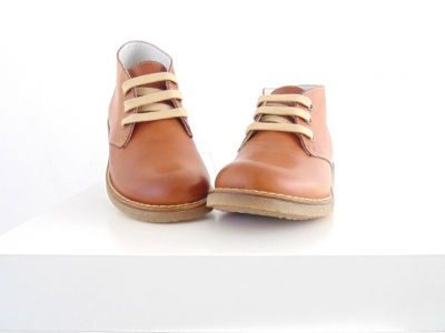 Ghete copii Lui Shoes, cod 3G1554, seria CREP, maro deschis, piele naturala