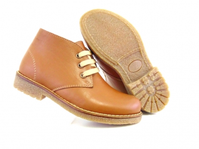 Ghete copii Lui Shoes, cod 3G1557, seria CREP, maro deschis, piele naturala