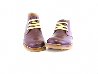 Ghete copii Lui Shoes, cod 3G1559, seria CREP, visiniu, piele naturala