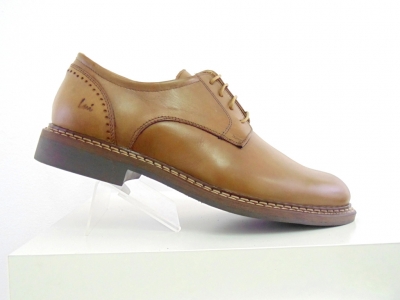 Pantofi barbati Lui Shoes, cod 1P531, seria ALAN P, maro deschis, piele naturala
