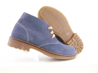 Ghete femei Lui Shoes, cod 2G822, seria CREP, steel, piele naturala