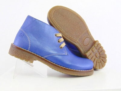Ghete copii fete Lui Shoes, cod 6G123, seria CREP, albastru, piele naturala