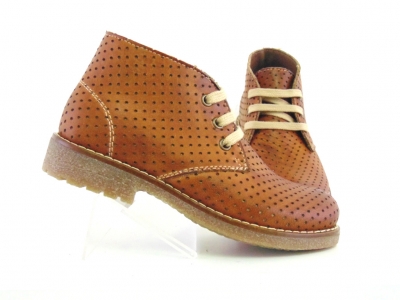 Ghete copii Lui Shoes, cod 3G1586, seria CREP, maro, piele naturala