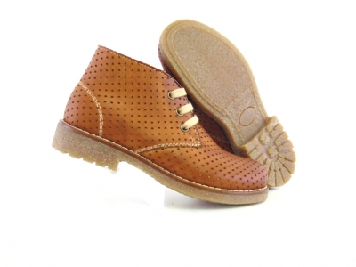 Ghete copii Lui Shoes, cod 3G1586, seria CREP, maro, piele naturala