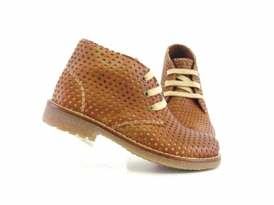 Ghete copii Lui Shoes, cod 3G1587, seria CREP, maro, piele naturala