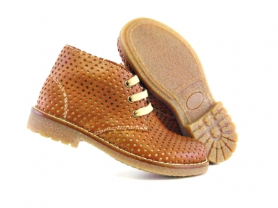 Ghete copii Lui Shoes, cod 3G1587, seria CREP, maro, piele naturala