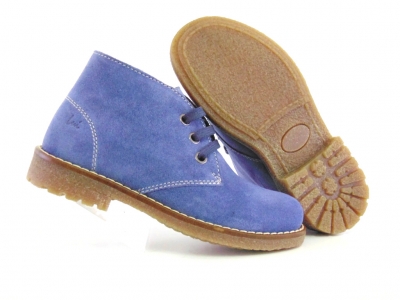 Ghete copii Lui Shoes, cod 3G1588, seria CREP, albastru, piele naturala