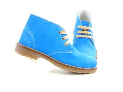 Ghete copii Lui Shoes, cod 3G1589, seria CREP, turcoaz, piele naturala