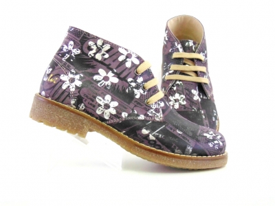 Ghete copii fete Lui Shoes, cod 6G125, seria CREP, multicolor, piele naturala