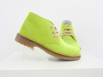 Ghete copii Lui Shoes, cod 3G1601, seria CREP, verde, piele naturala