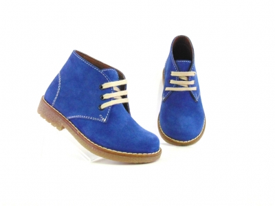 Ghete copii Lui Shoes, cod 3G1632, seria CREP, albastru, piele naturala