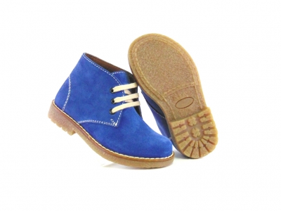 Ghete copii Lui Shoes, cod 3G1632, seria CREP, albastru, piele naturala