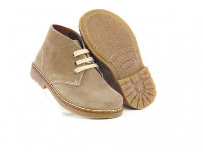 Ghete copii Lui Shoes, cod 3G1662, seria CREP, gri, piele naturala