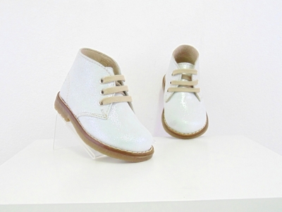 Ghete copii fete Lui Shoes, cod 6G135, seria CREP, crem, piele naturala