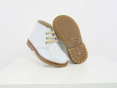 Ghete copii fete Lui Shoes, cod 6G135, seria CREP, crem, piele naturala