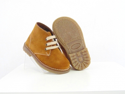 Ghete copii Lui Shoes, cod 3G1668, seria CREP, maro deschis, piele naturala