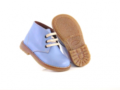 Ghete copii Lui Shoes, cod 3G1676, seria CREP, azur, piele naturala