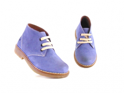 Ghete copii Lui Shoes, cod 3G1681, seria CREP, albastru, piele naturala