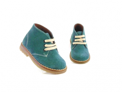 Ghete copii Lui Shoes, cod 3G1689, seria CREP, verde, piele naturala