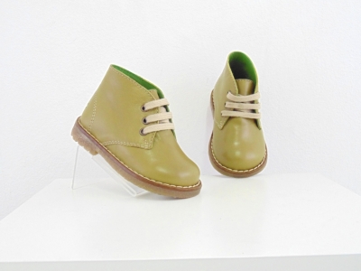 Ghete copii Lui Shoes, cod 3G1703, seria CREP, khaki, piele naturala