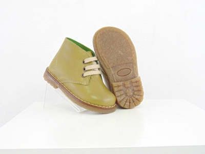 Ghete copii Lui Shoes, cod 3G1703, seria CREP, khaki, piele naturala