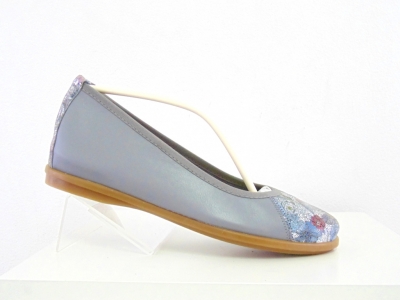 Pantofi femei Lui Shoes, cod 2P397, seria RAINBOW, gri, piele naturala