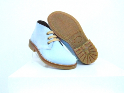 Ghete copii Lui Shoes, cod 3G1729, seria CREP, azur, piele naturala