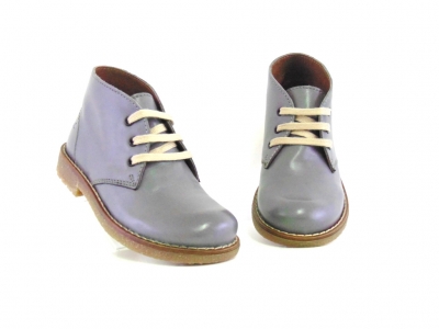 Ghete copii Lui Shoes, cod 3G1735, seria CREP, gri, piele naturala