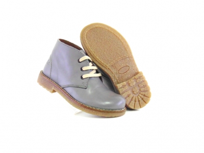 Ghete copii Lui Shoes, cod 3G1735, seria CREP, gri, piele naturala