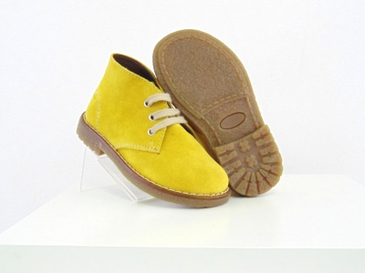 Ghete copii Lui Shoes, cod 3G1741, seria CREP, galben, piele naturala